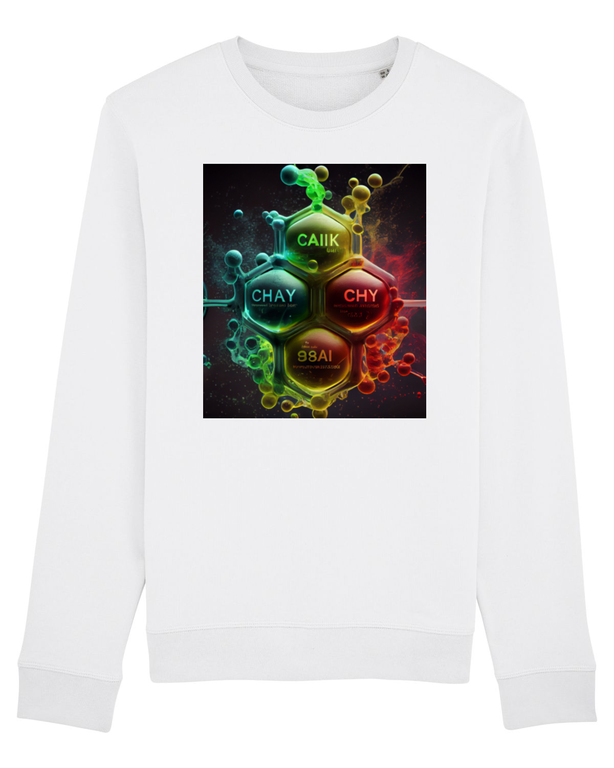 Bluză mânecă lungă Unisex Rise White