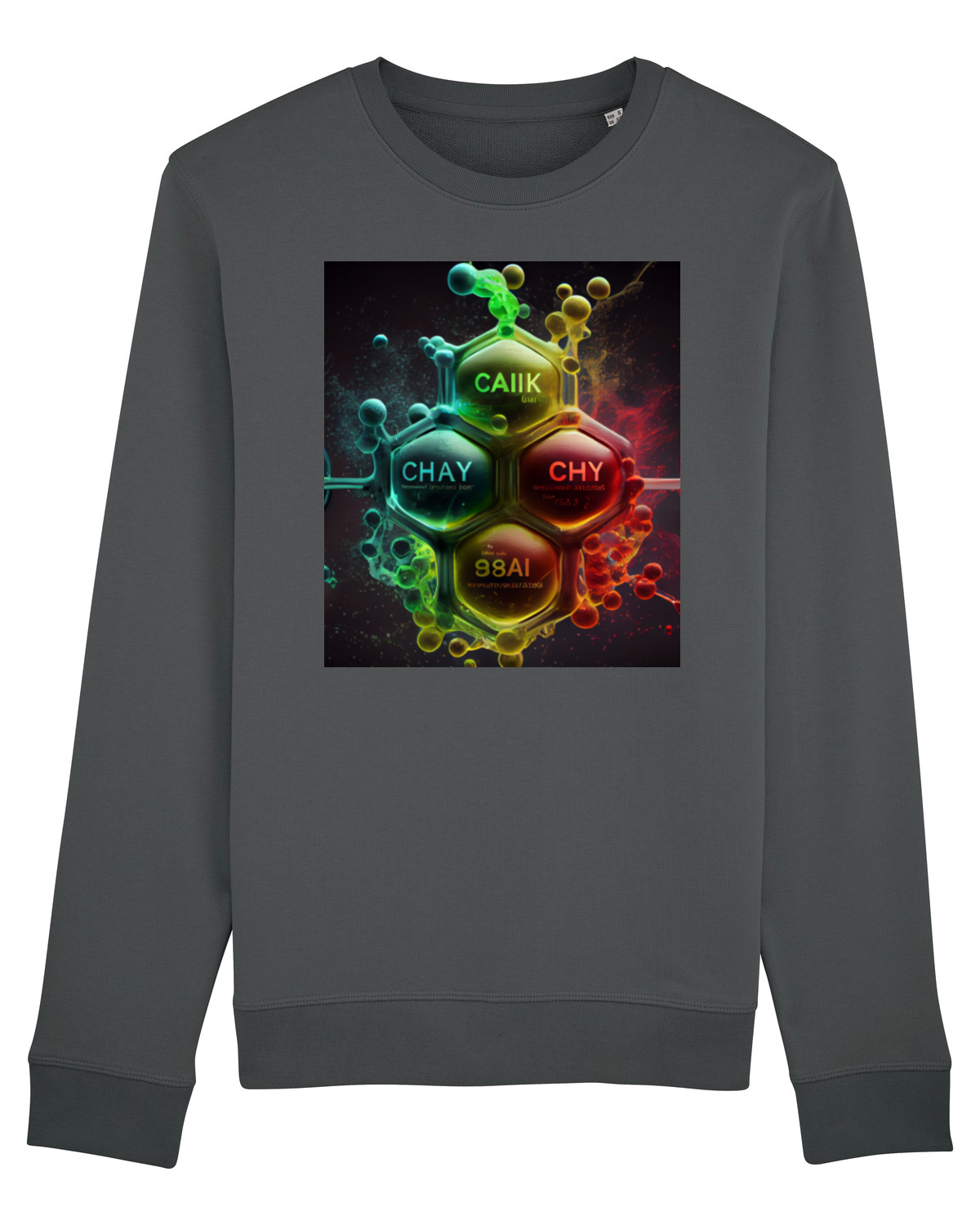 Bluză mânecă lungă Unisex Rise Anthracite