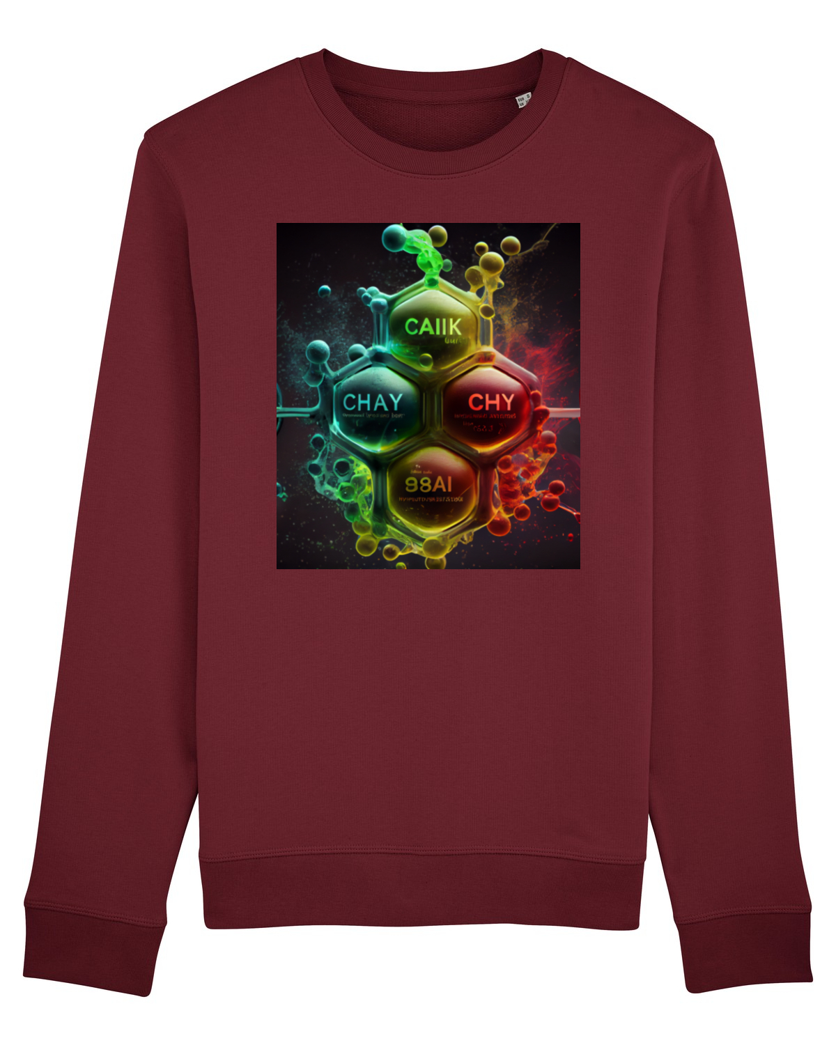 Bluză mânecă lungă Unisex Rise Burgundy