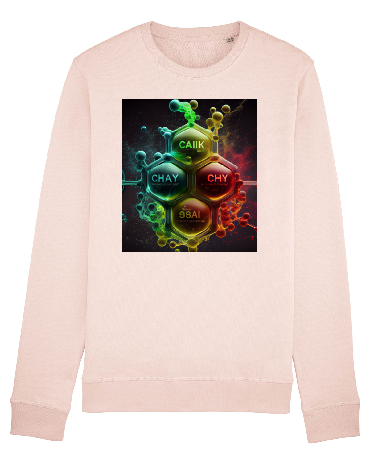 Bluză mânecă lungă Unisex Rise Candy Pink