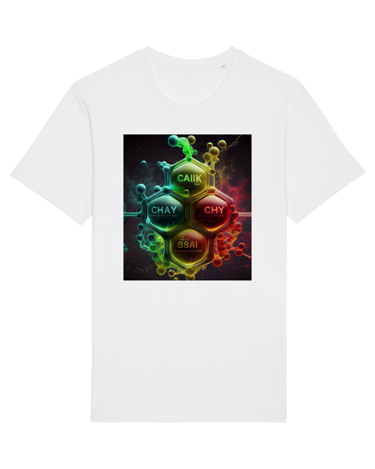 Tricou mânecă scurtă Unisex Rocker White