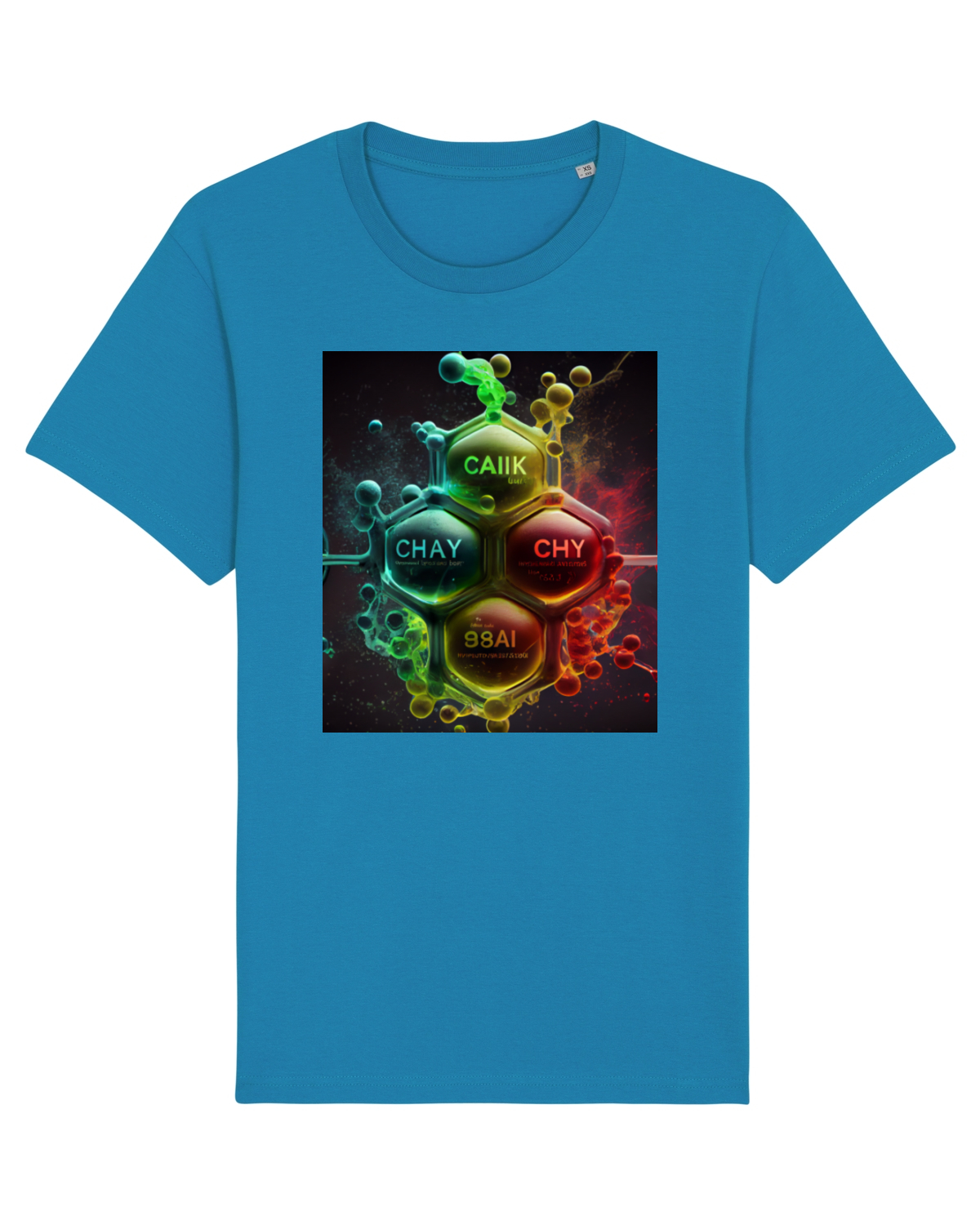 Tricou mânecă scurtă Unisex Rocker Azur