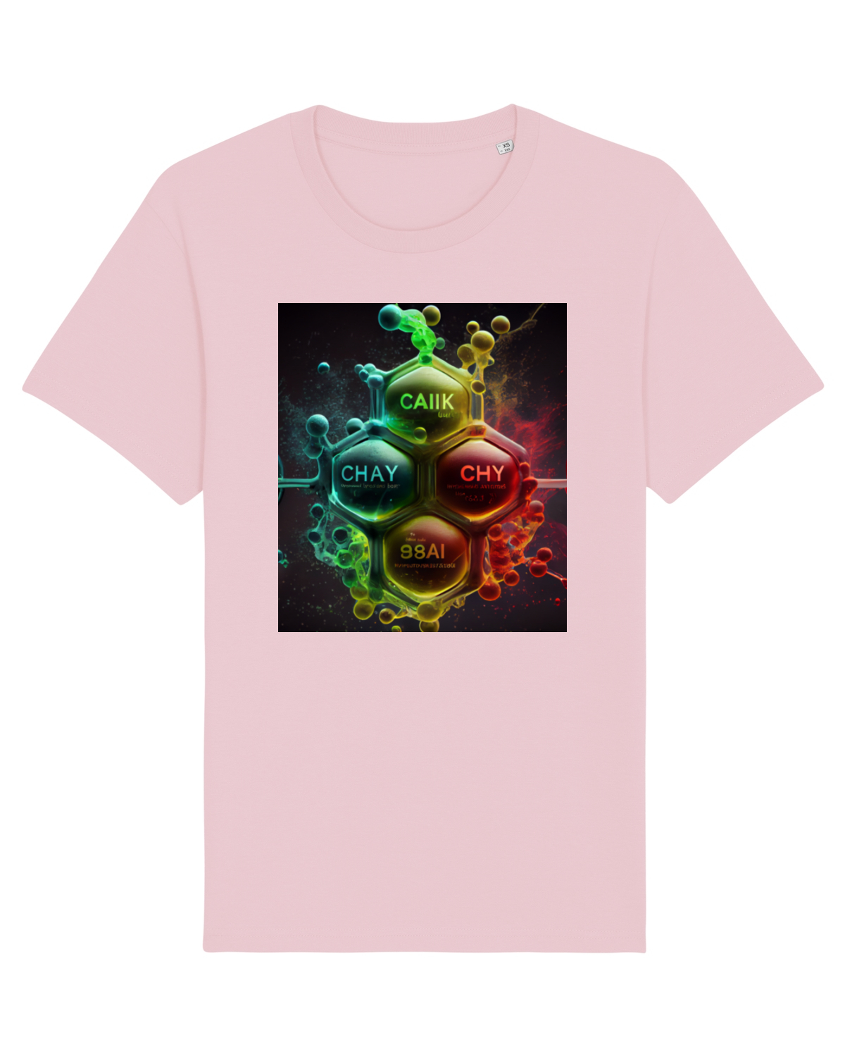 Tricou mânecă scurtă Unisex Rocker Cotton Pink