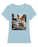 DIGITAL ART 33 Tricou mânecă scurtă guler larg fitted Damă Expresser