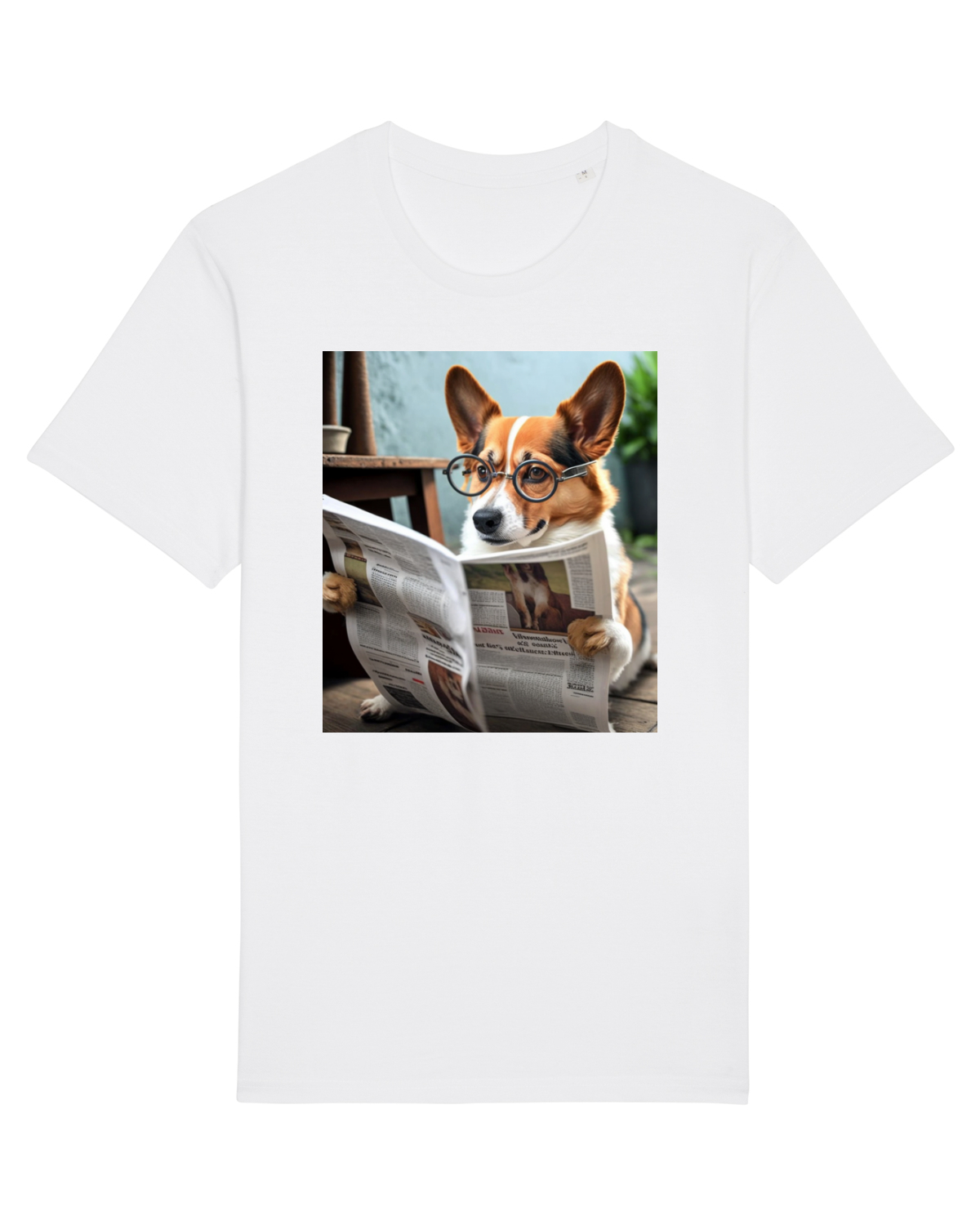 Tricou mânecă scurtă Unisex Rocker White