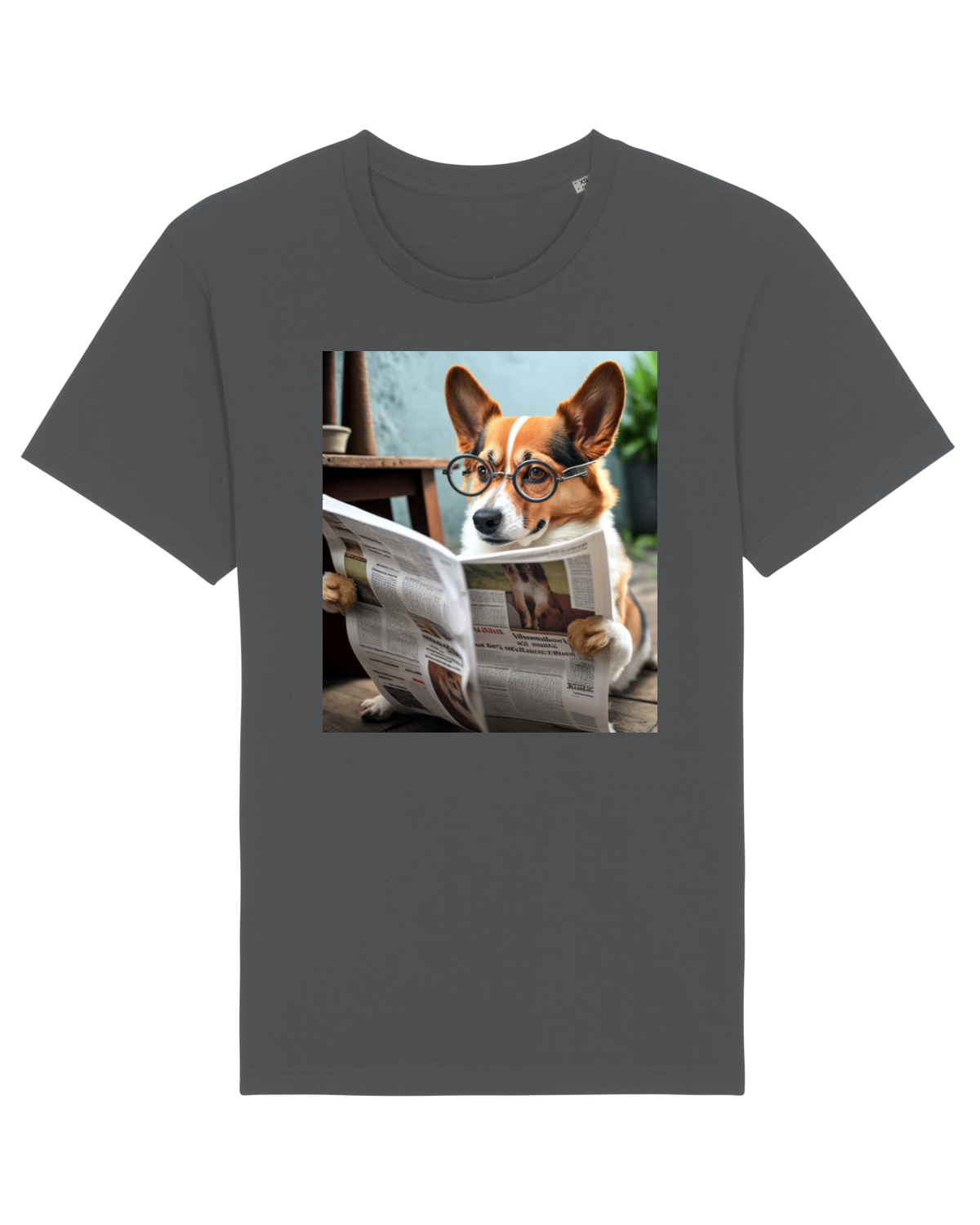 Tricou mânecă scurtă Unisex Rocker Anthracite