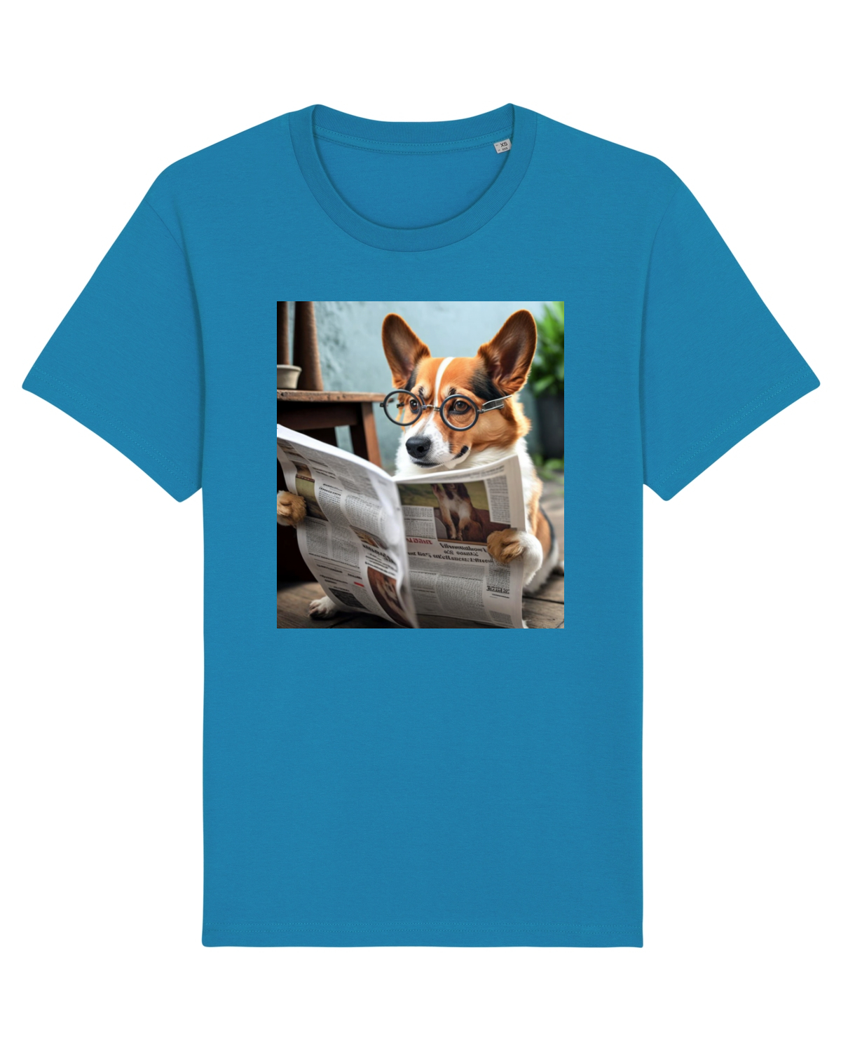 Tricou mânecă scurtă Unisex Rocker Azur