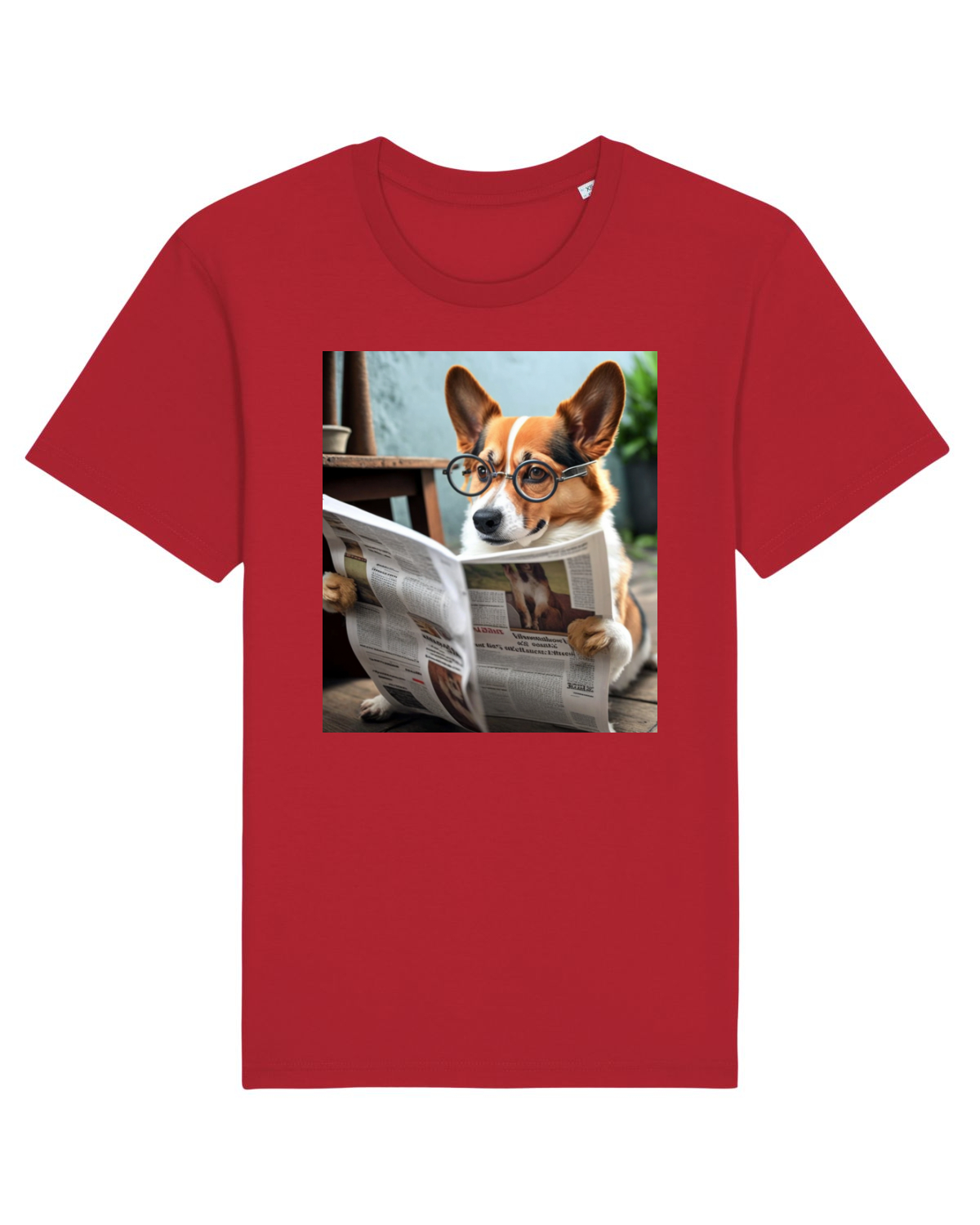 Tricou mânecă scurtă Unisex Rocker Red