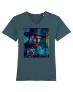 DIGITAL ART 35 Tricou mânecă scurtă guler V Bărbat Presenter