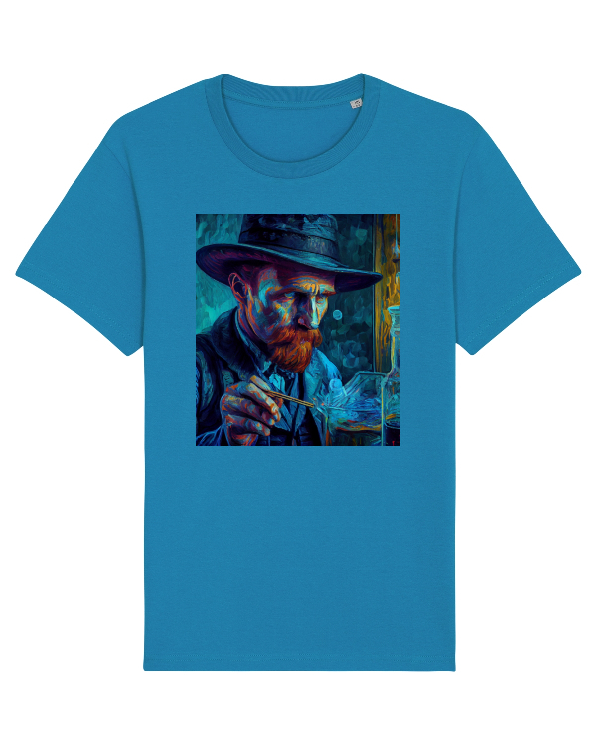 Tricou mânecă scurtă Unisex Rocker Azur