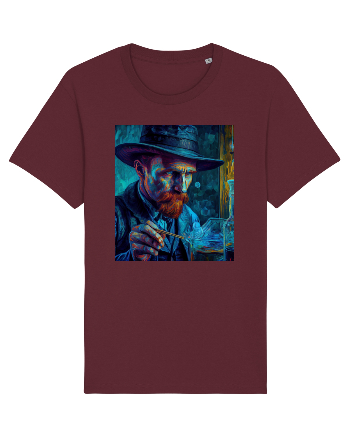 Tricou mânecă scurtă Unisex Rocker Burgundy