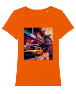 DIGITAL ART 36 Tricou mânecă scurtă guler larg fitted Damă Expresser