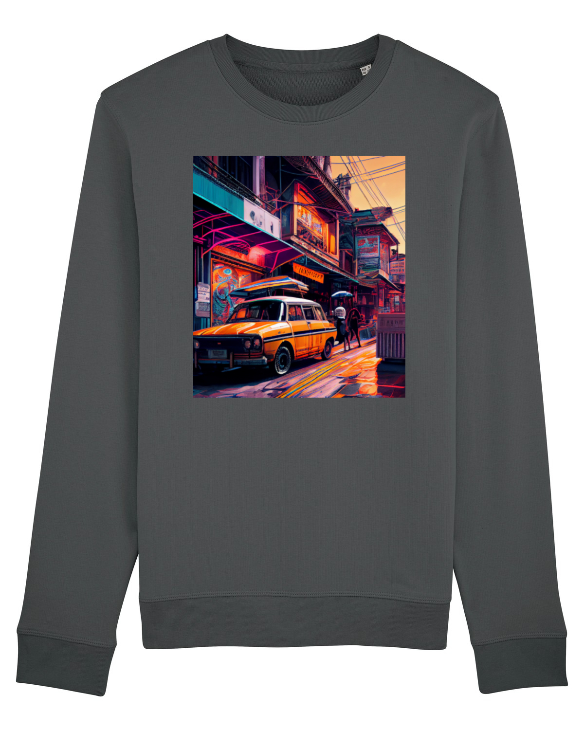 Bluză mânecă lungă Unisex Rise Anthracite