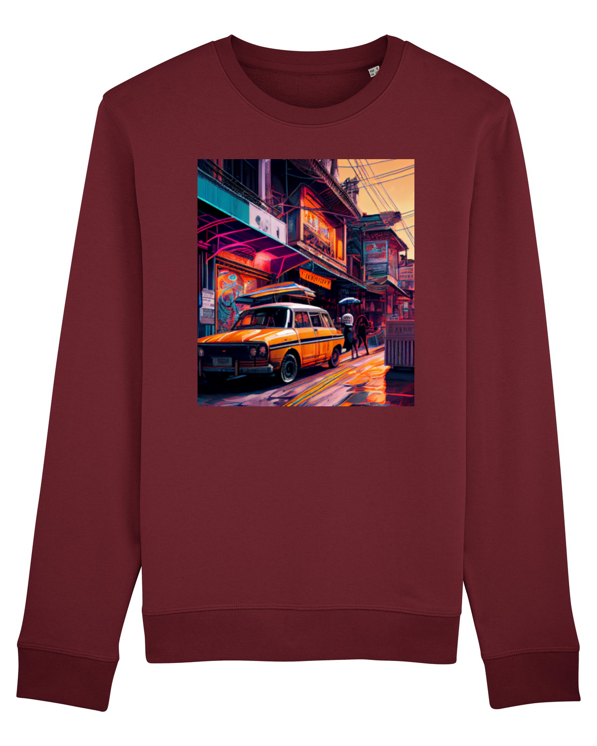 Bluză mânecă lungă Unisex Rise Burgundy