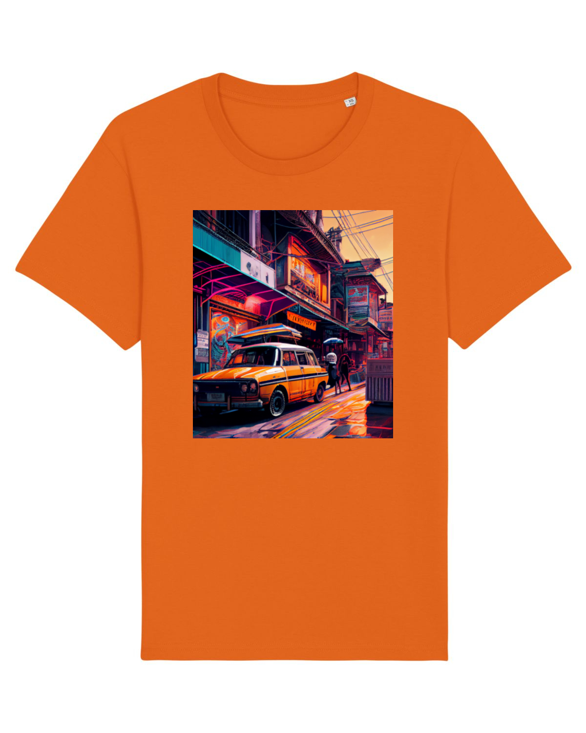 Tricou mânecă scurtă Unisex Rocker Bright Orange