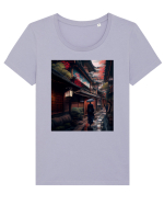 DIGITAL ART 37 Tricou mânecă scurtă guler larg fitted Damă Expresser