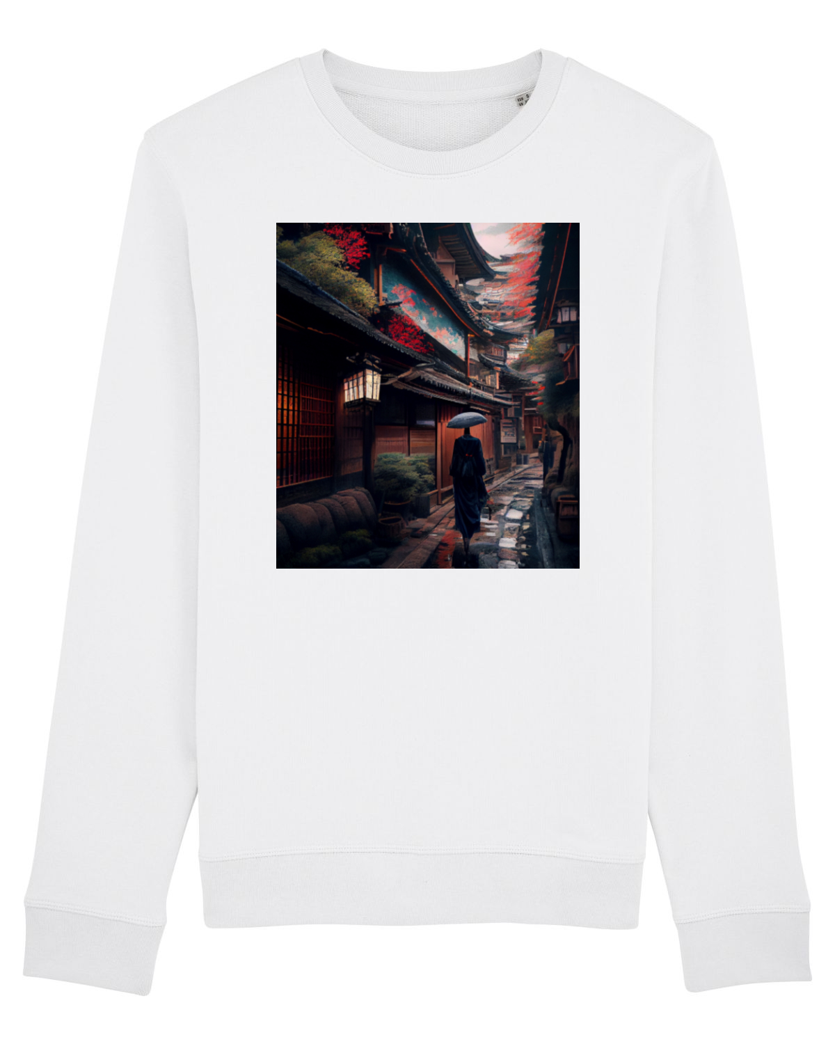 Bluză mânecă lungă Unisex Rise White