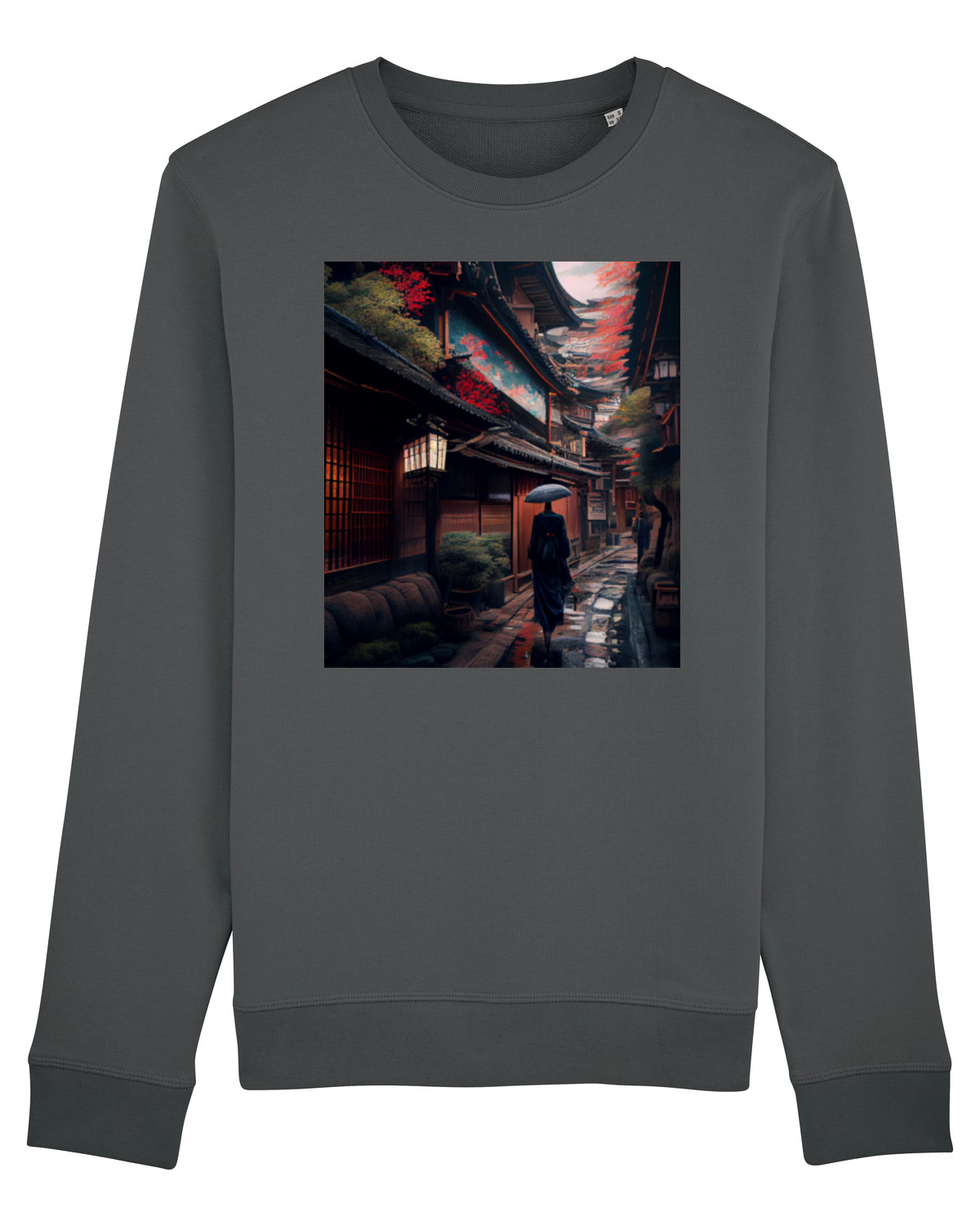 Bluză mânecă lungă Unisex Rise Anthracite