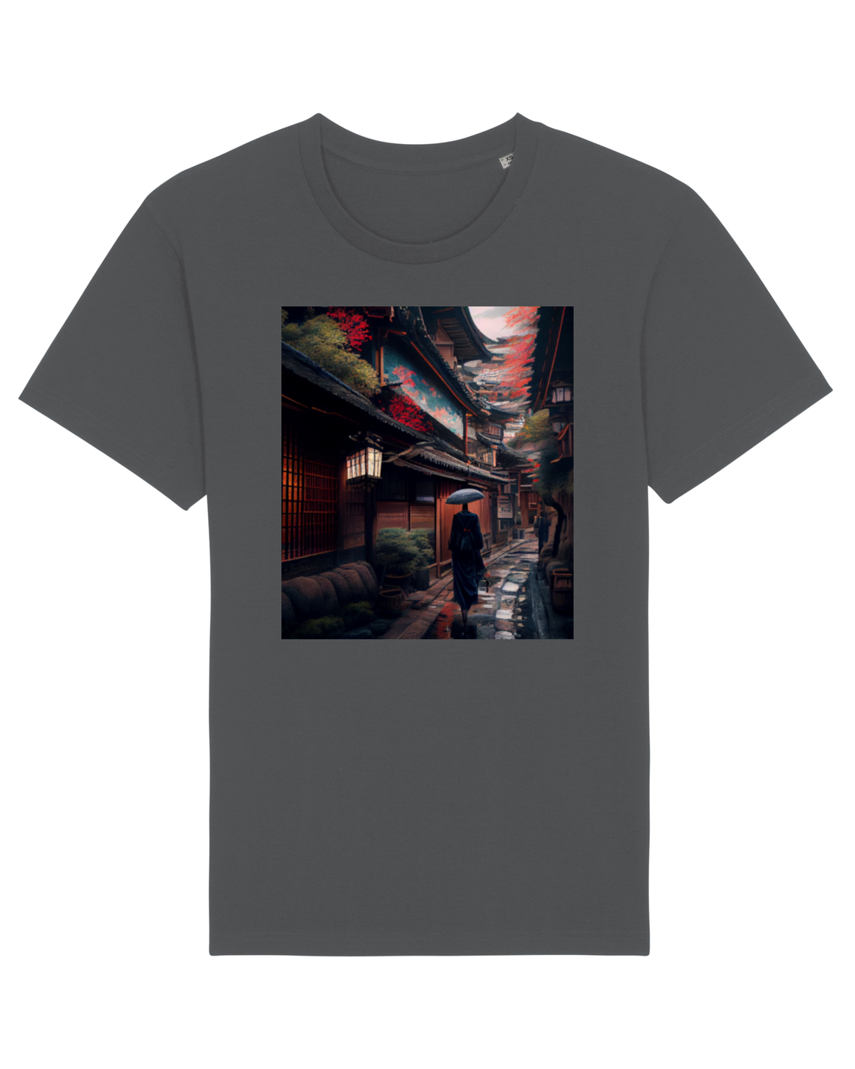 Tricou mânecă scurtă Unisex Rocker Anthracite