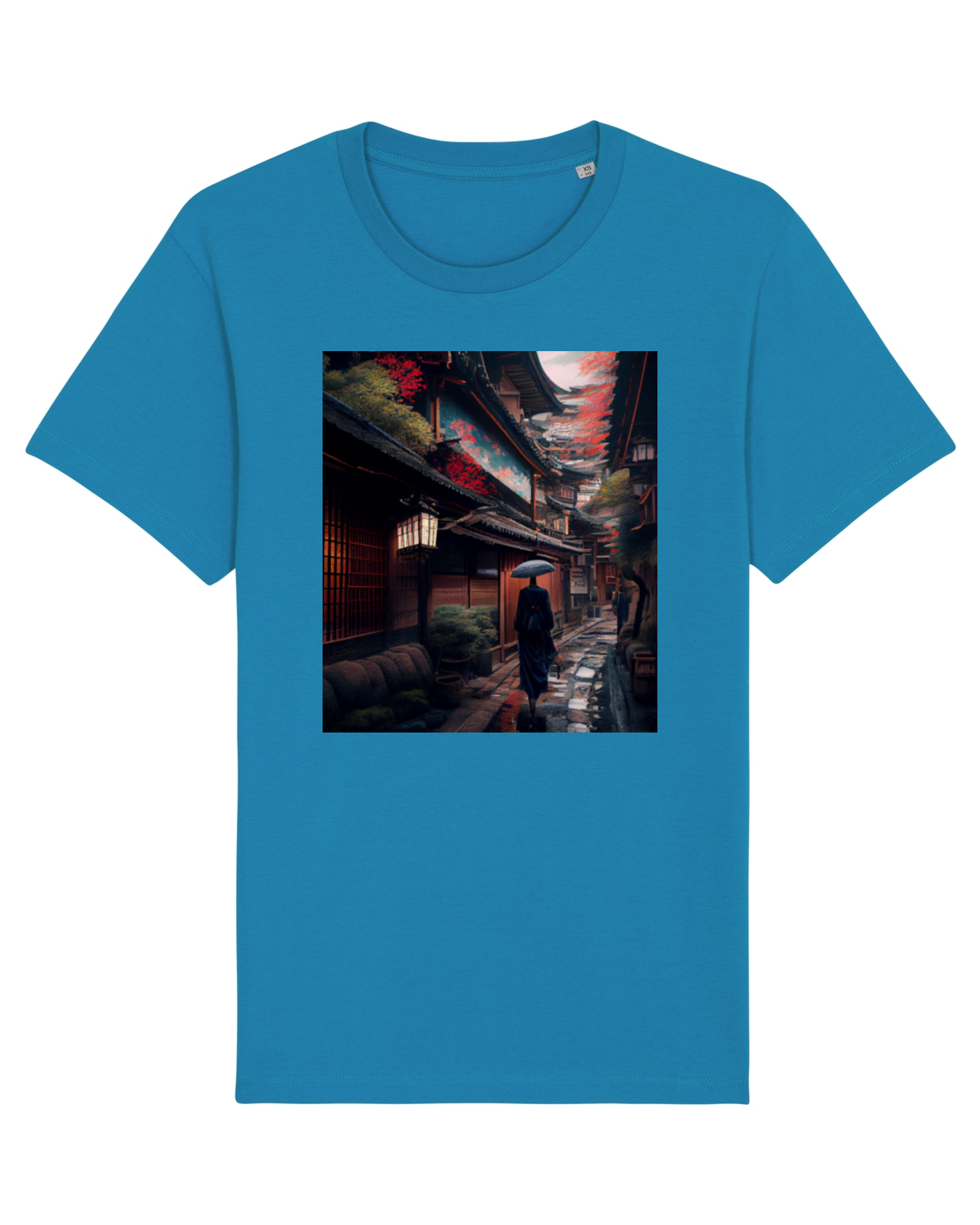 Tricou mânecă scurtă Unisex Rocker Azur