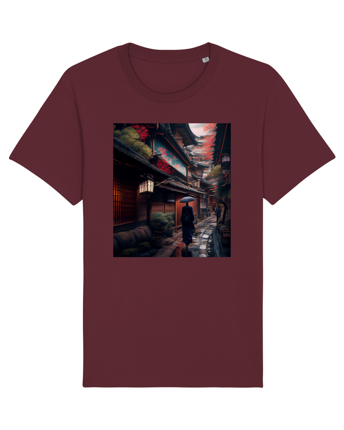 Tricou mânecă scurtă Unisex Rocker Burgundy