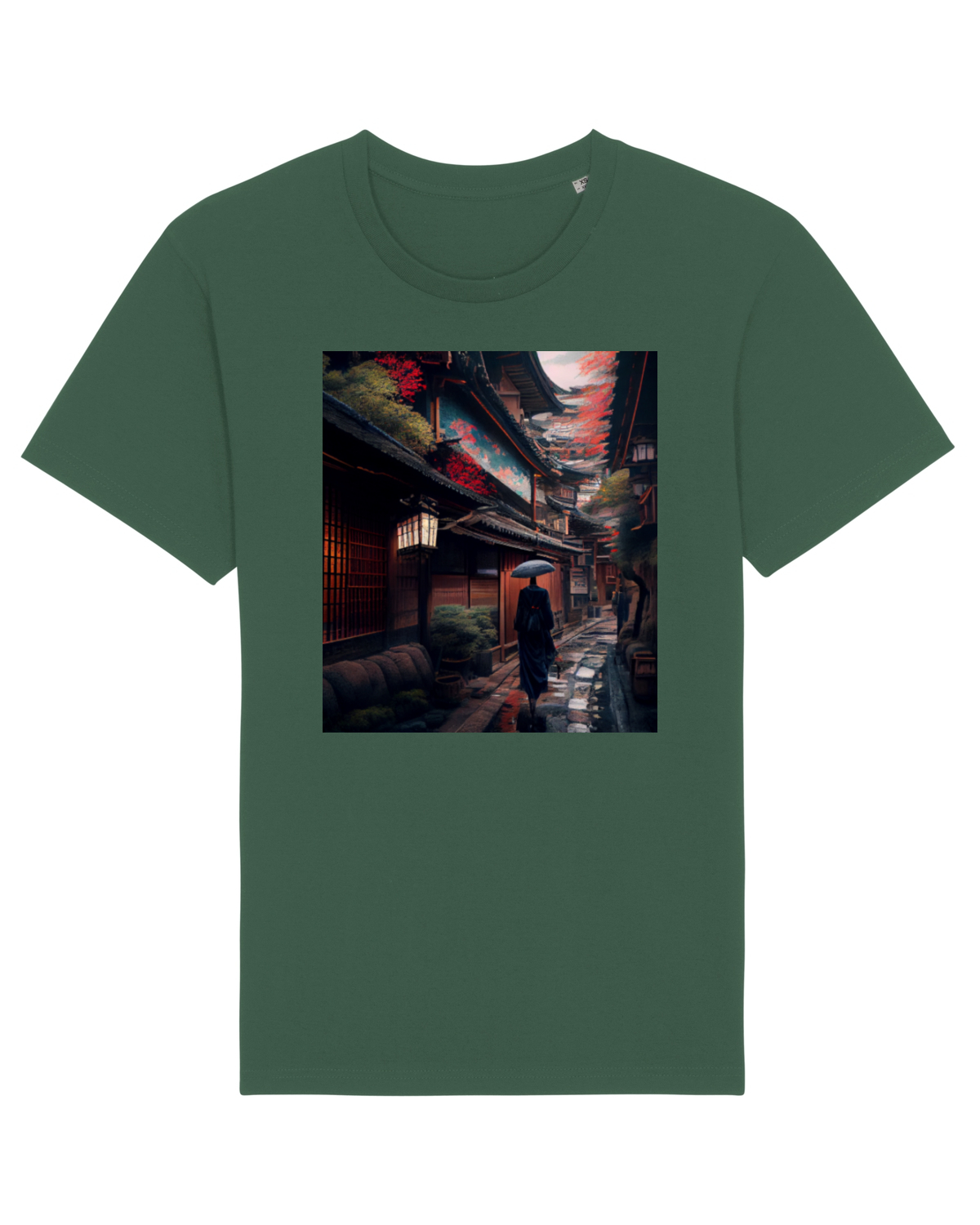 Tricou mânecă scurtă Unisex Rocker Bottle Green