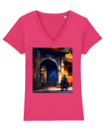 DIGITAL ART 38  Tricou mânecă scurtă guler V Damă Evoker