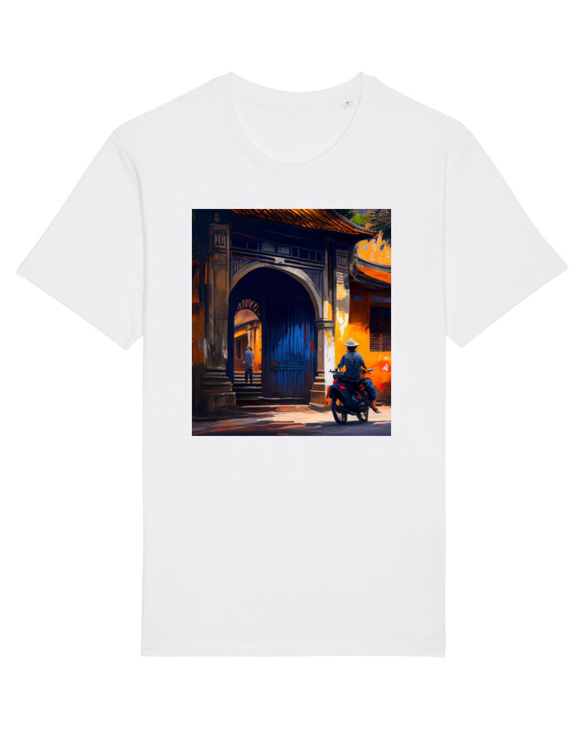 Tricou mânecă scurtă Unisex Rocker White