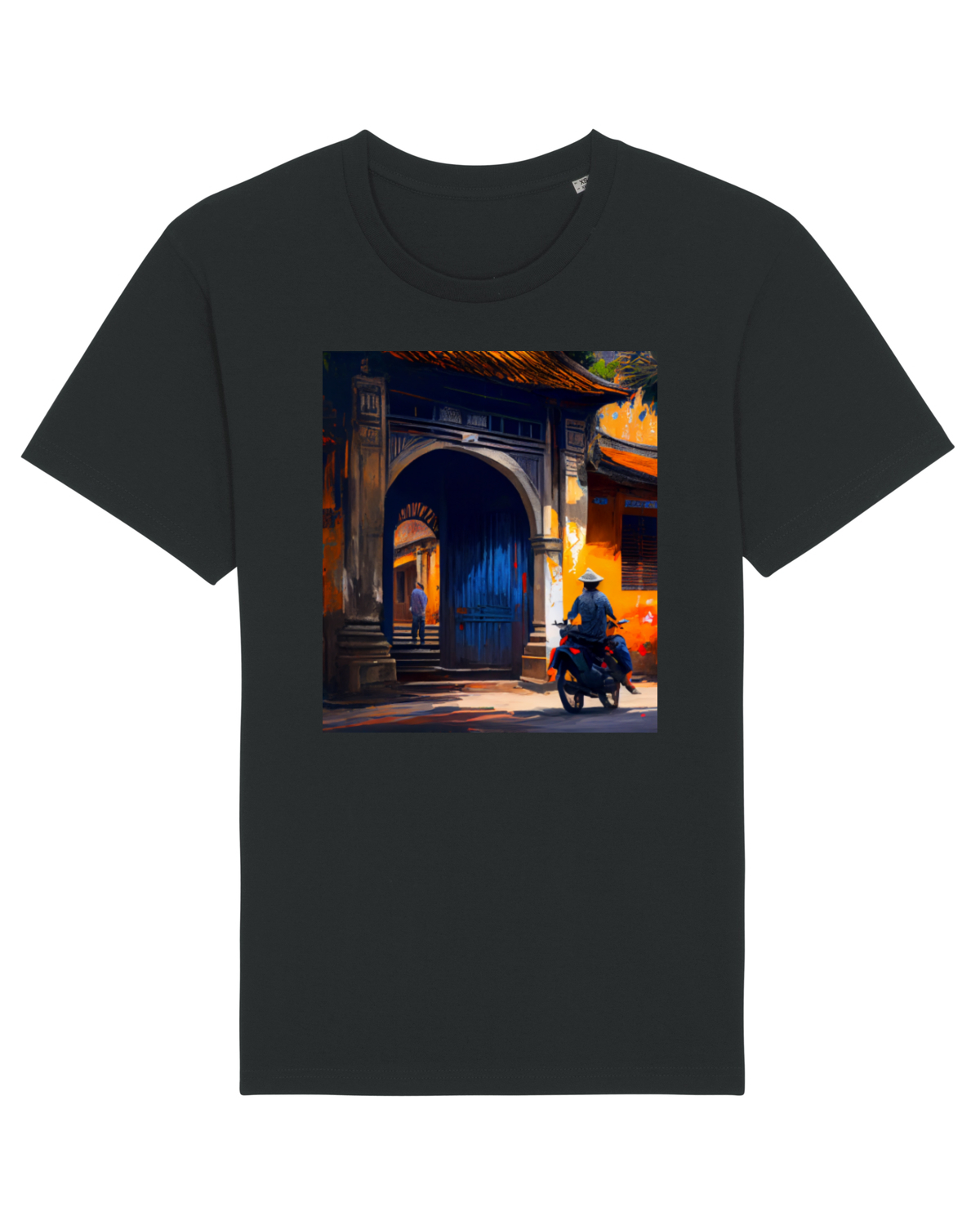 Tricou mânecă scurtă Unisex Rocker Black