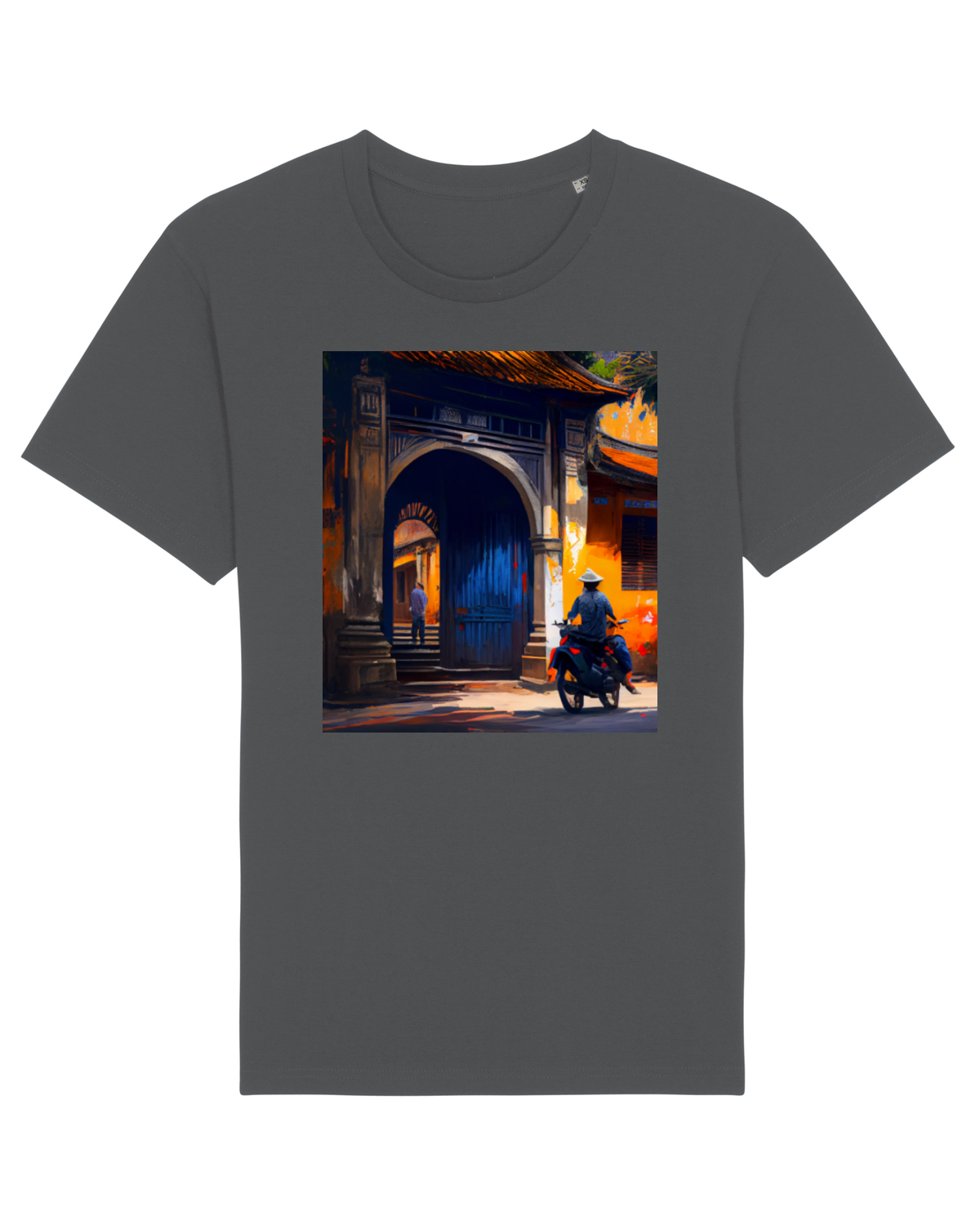 Tricou mânecă scurtă Unisex Rocker Anthracite