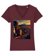 DIGITAL ART 39 Tricou mânecă scurtă guler V Damă Evoker