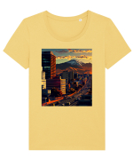DIGITAL ART 39 Tricou mânecă scurtă guler larg fitted Damă Expresser
