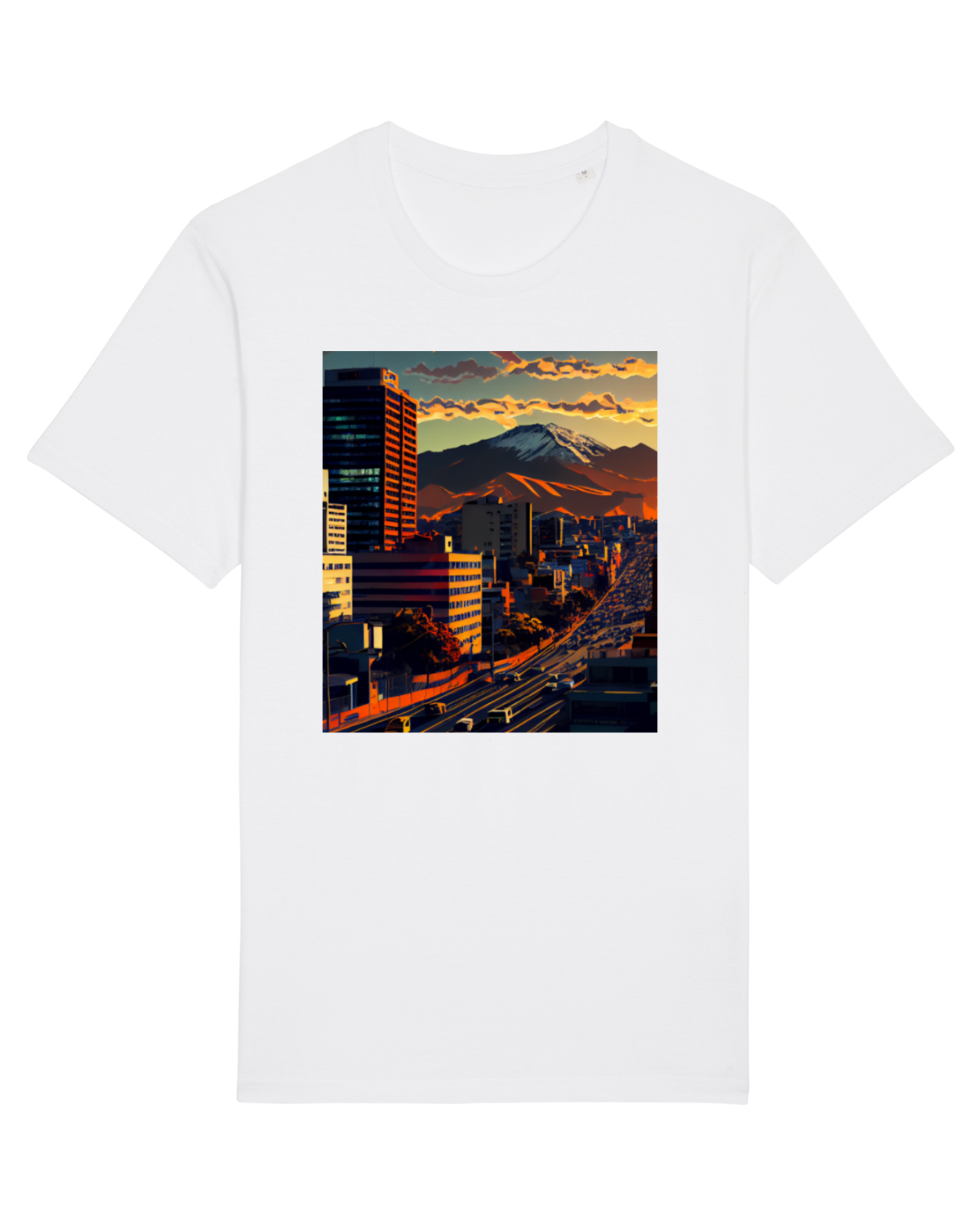 Tricou mânecă scurtă Unisex Rocker White