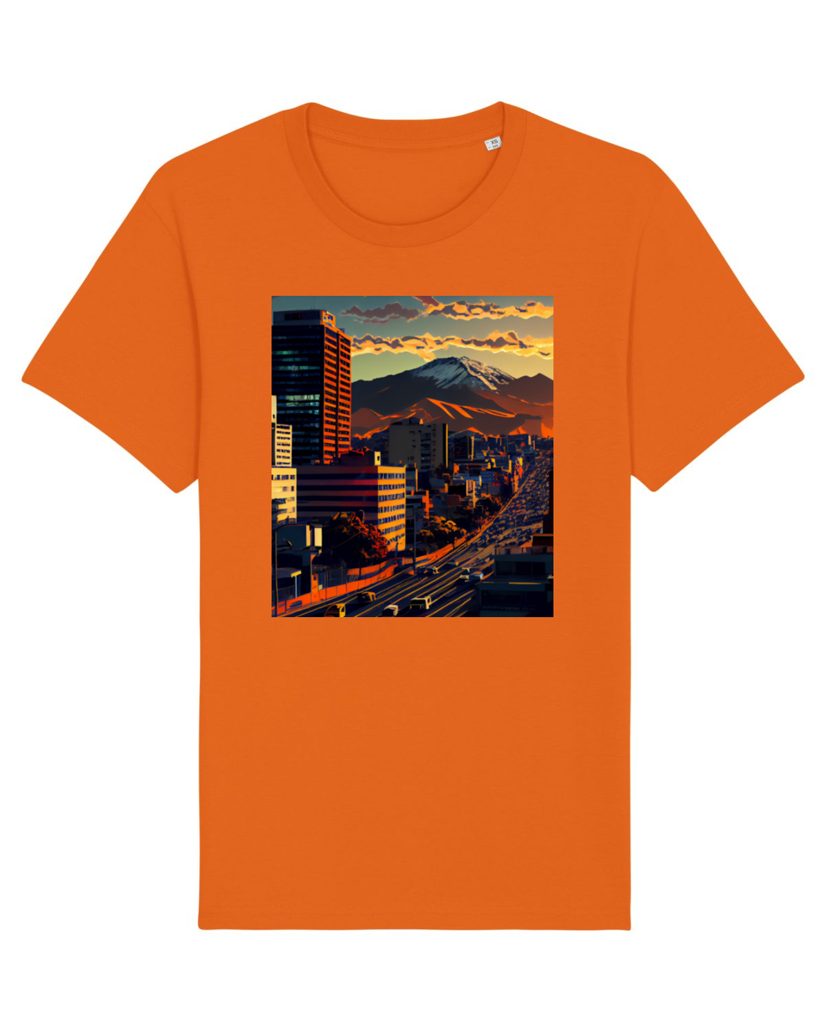 Tricou mânecă scurtă Unisex Rocker Bright Orange