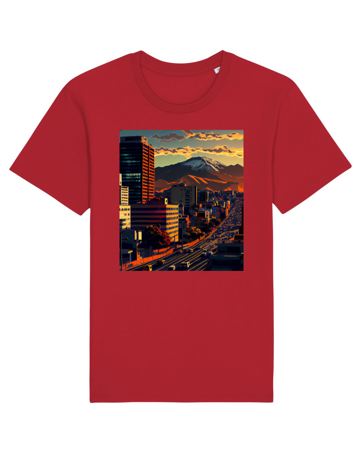Tricou mânecă scurtă Unisex Rocker Red