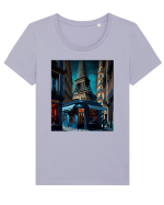DIGITAL ART 40 Tricou mânecă scurtă guler larg fitted Damă Expresser