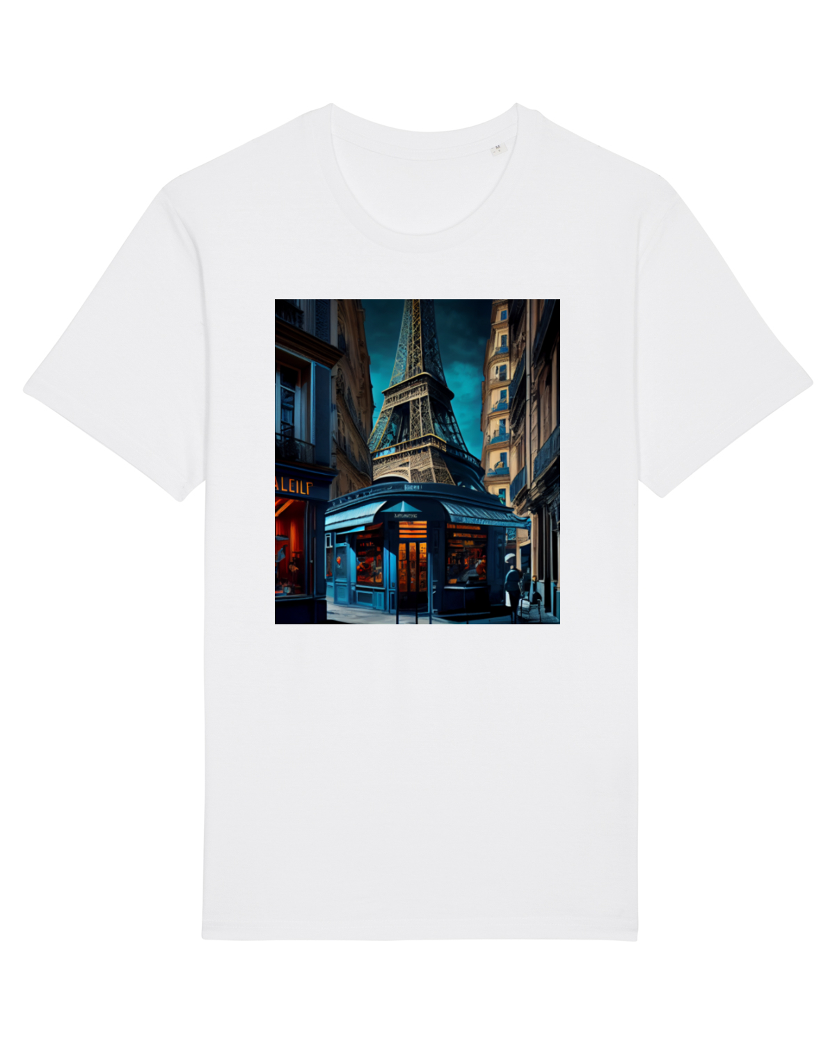 Tricou mânecă scurtă Unisex Rocker White