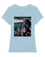 DIGITAL ART 41 Tricou mânecă scurtă guler larg fitted Damă Expresser