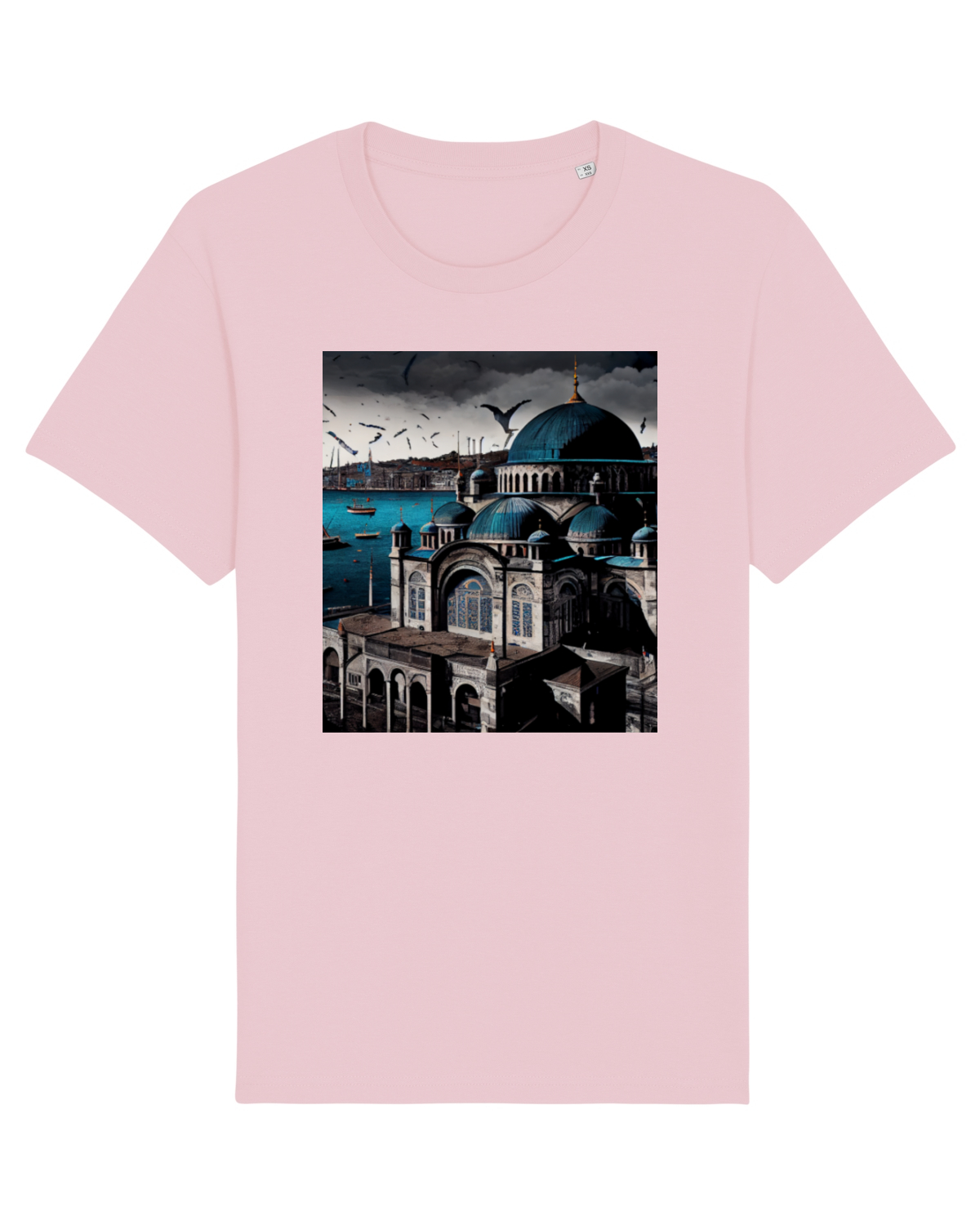 Tricou mânecă scurtă Unisex Rocker Cotton Pink