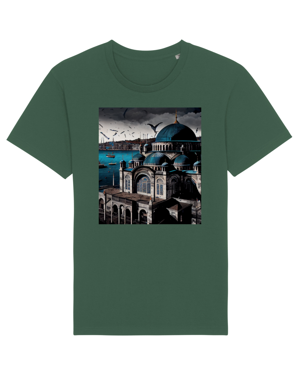 Tricou mânecă scurtă Unisex Rocker Bottle Green