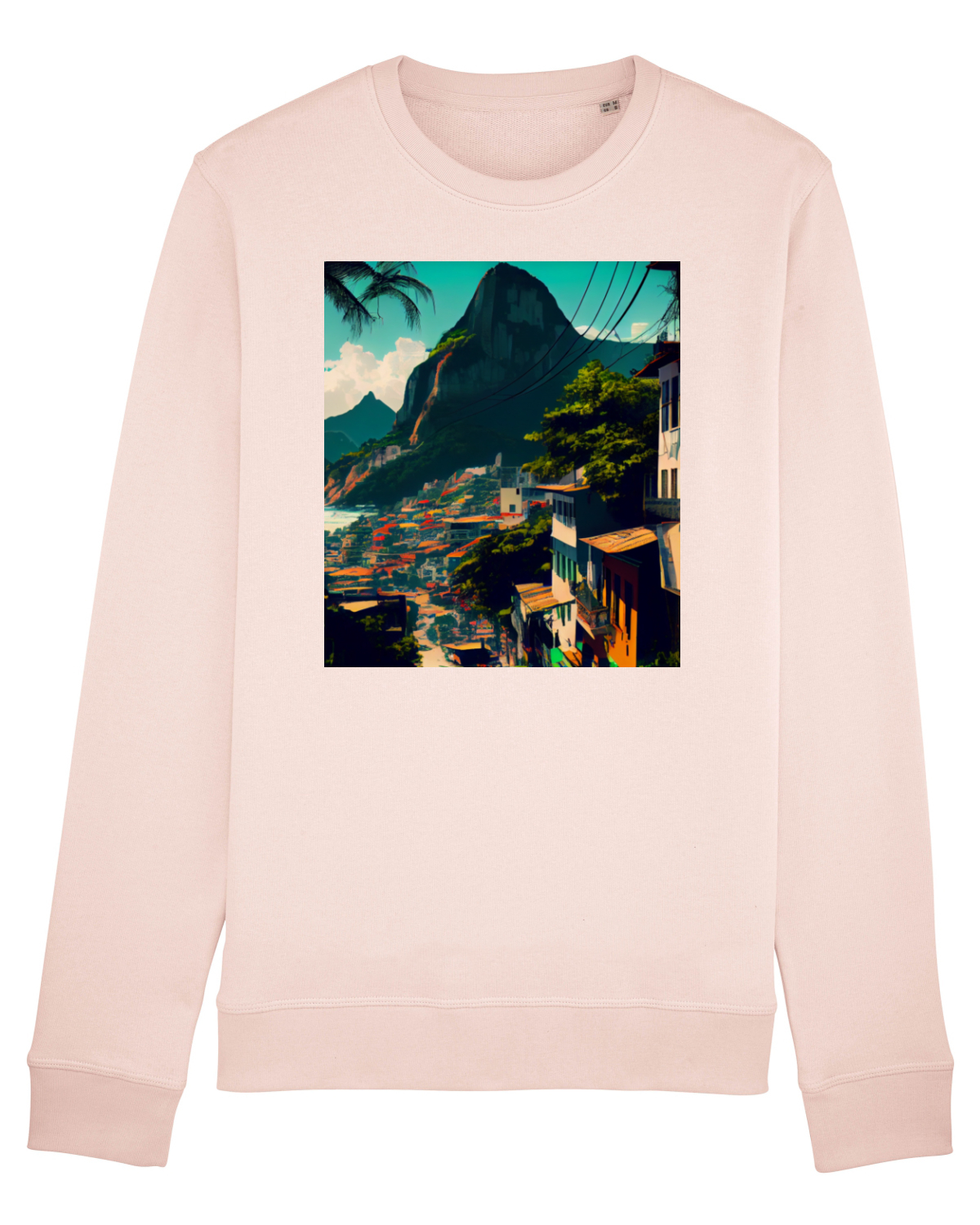 Bluză mânecă lungă Unisex Rise Candy Pink