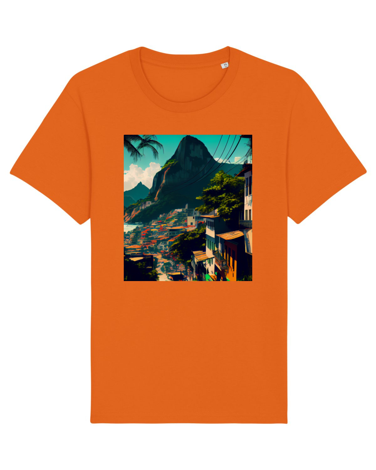 Tricou mânecă scurtă Unisex Rocker Bright Orange