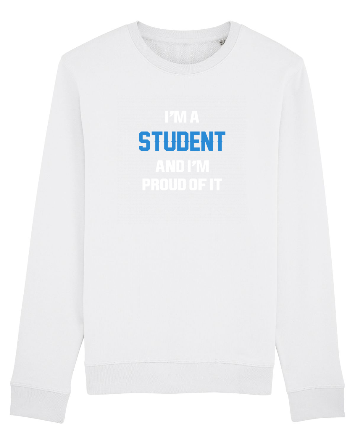 Bluză mânecă lungă Unisex Rise White