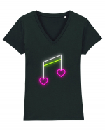 Romantic incurabil Tricou mânecă scurtă guler V Damă Evoker