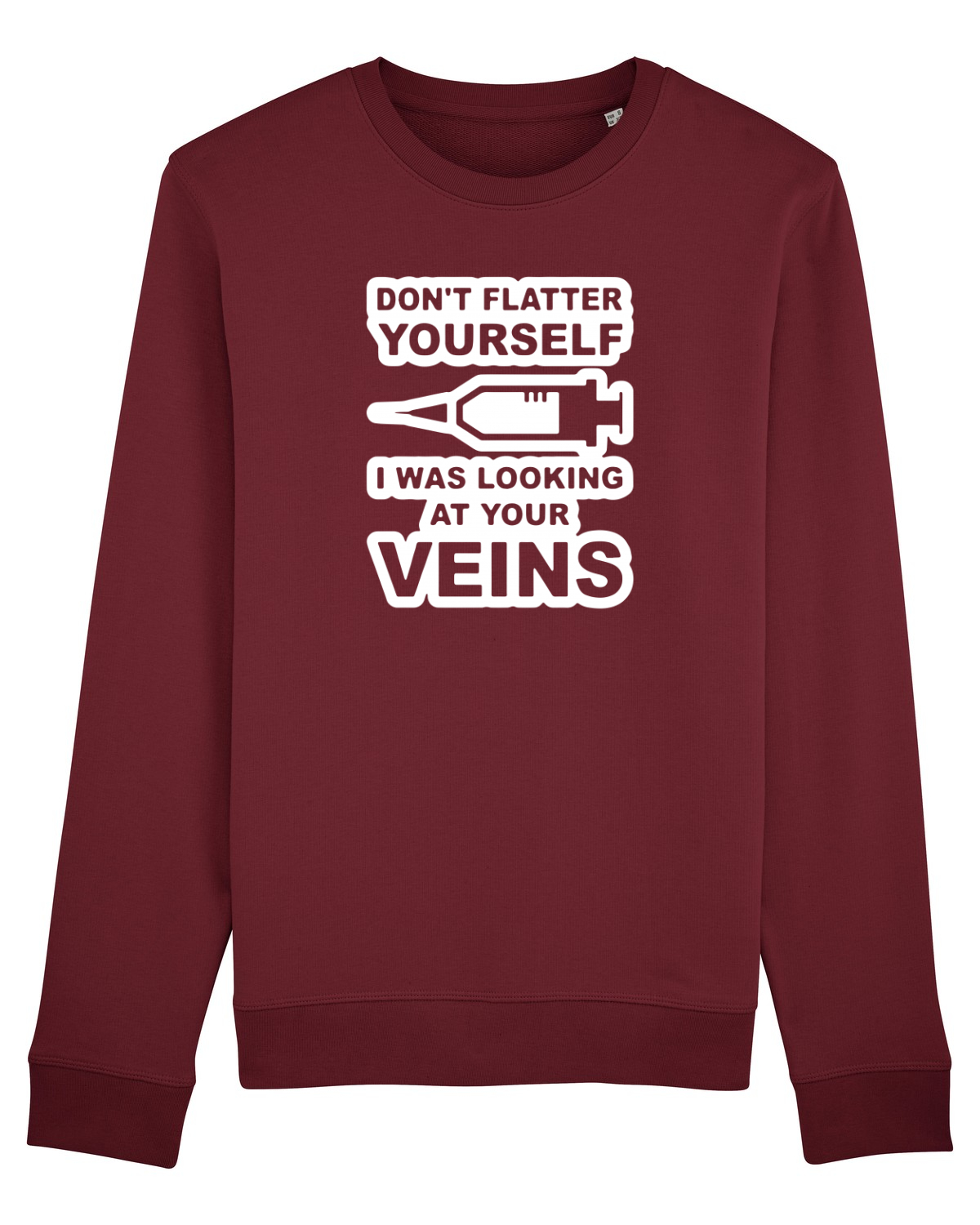 Bluză mânecă lungă Unisex Rise Burgundy