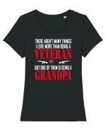 VETERAN Tricou mânecă scurtă guler larg fitted Damă Expresser