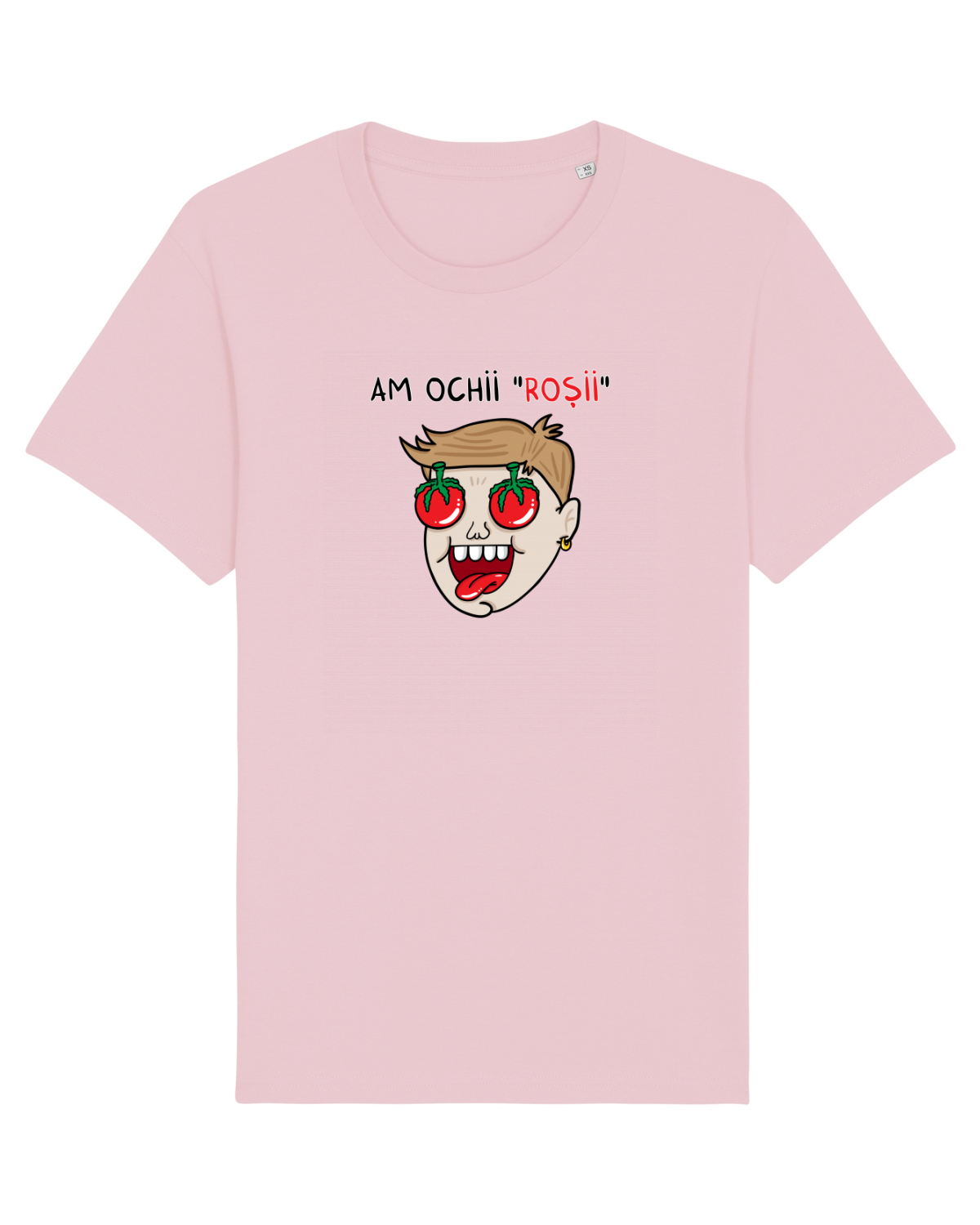 Tricou mânecă scurtă Unisex Rocker Cotton Pink
