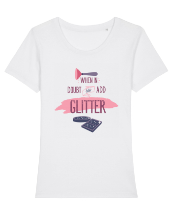 When In Doubt Just Add Glitter White