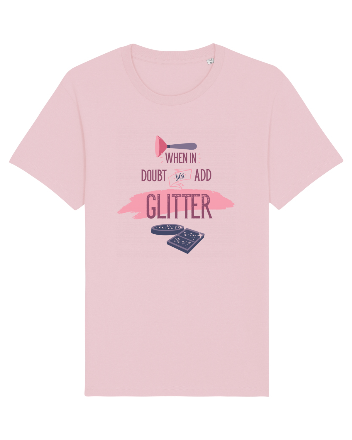 Tricou mânecă scurtă Unisex Rocker Cotton Pink