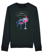 Wine, A Hug In A Glass Bluză mânecă lungă Unisex Rise